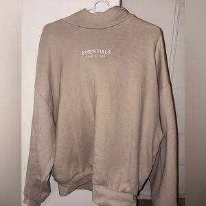 FOG Essentials Men's Beige hoodie